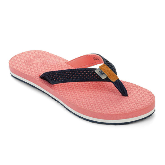Pink Solid Fabric Slip On Casual Slippers For Women