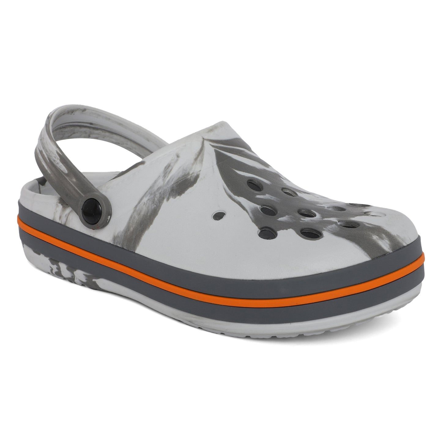 Glitchwave Men's Clogs (Printed Grey)