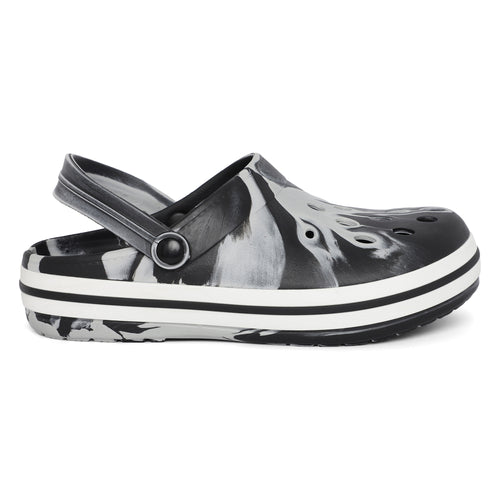 Load image into Gallery viewer, Glitchwave Men&#39;s Clogs (Black &amp; Grey)
