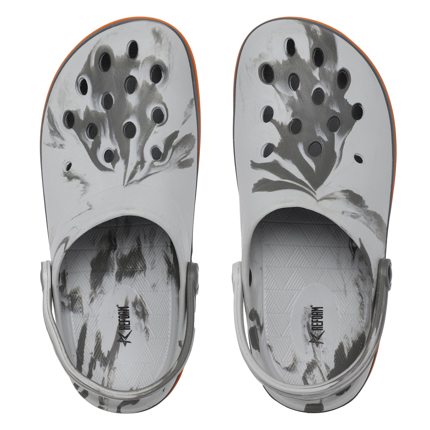 Glitchwave Men's Clogs (Printed Grey)