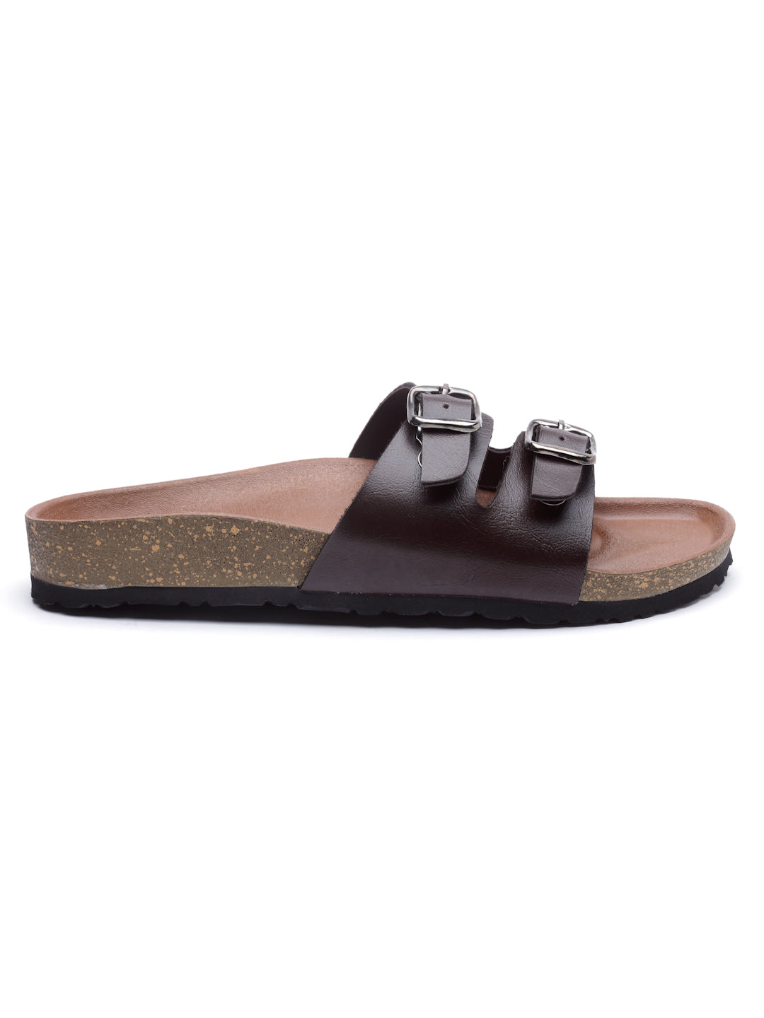 Women's Brown Synthetic Leather Casual Sandal