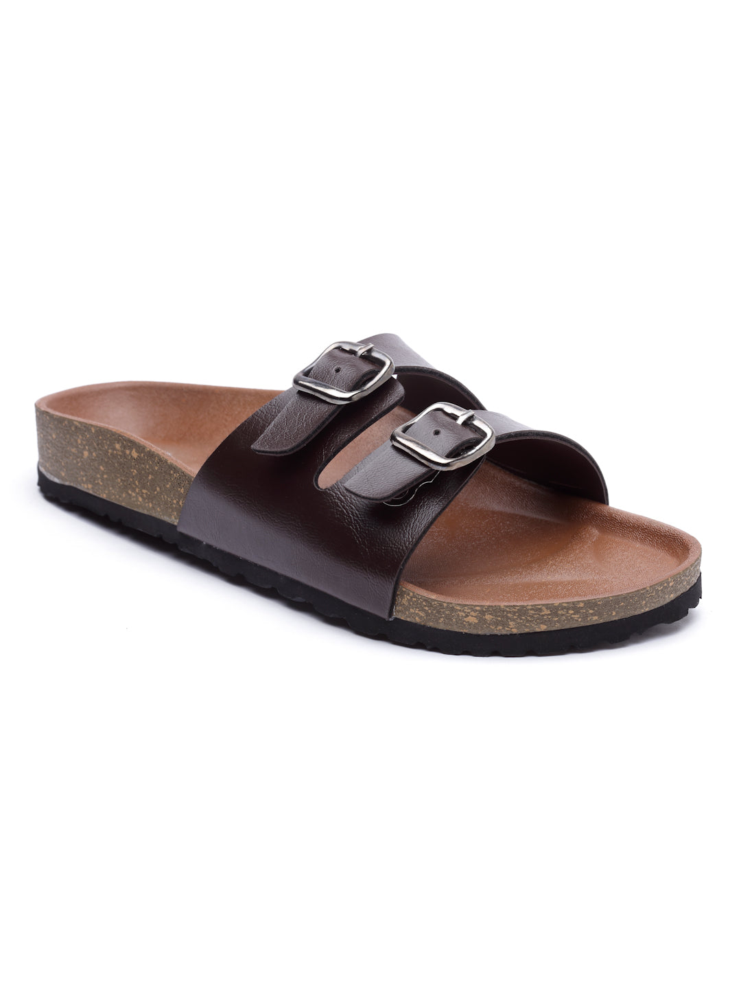 Women's Brown Synthetic Leather Casual Sandal