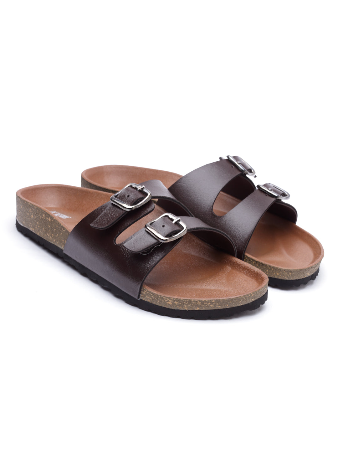 Women's Brown Synthetic Leather Casual Sandal