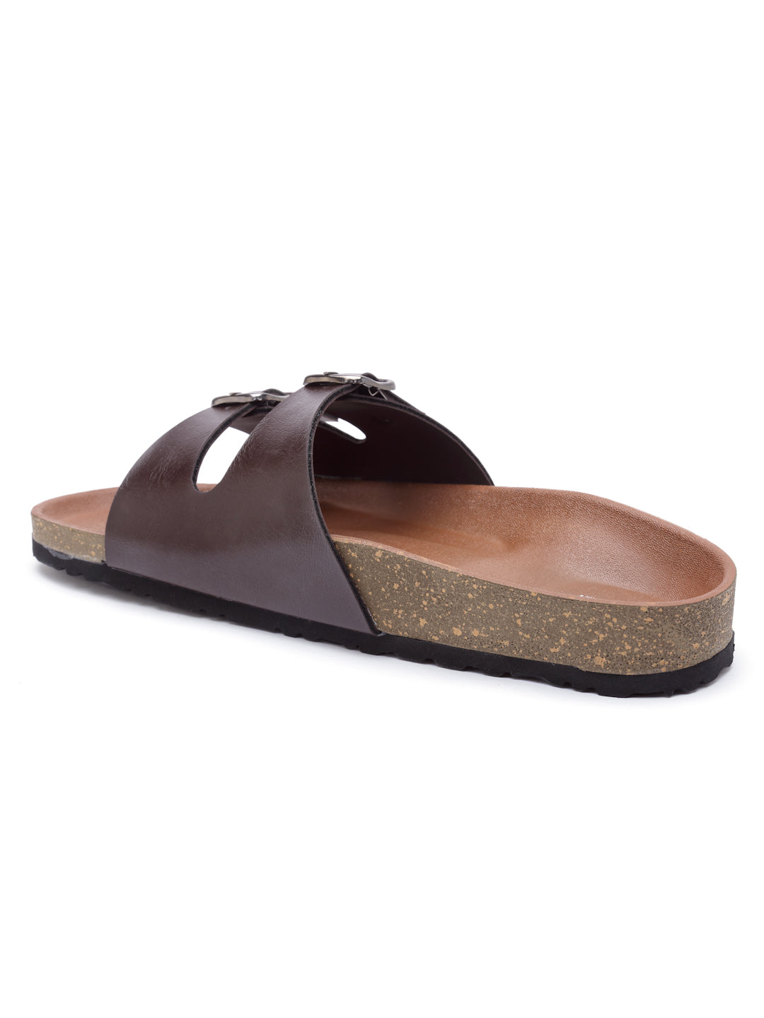 Women's Brown Synthetic Leather Casual Sandal