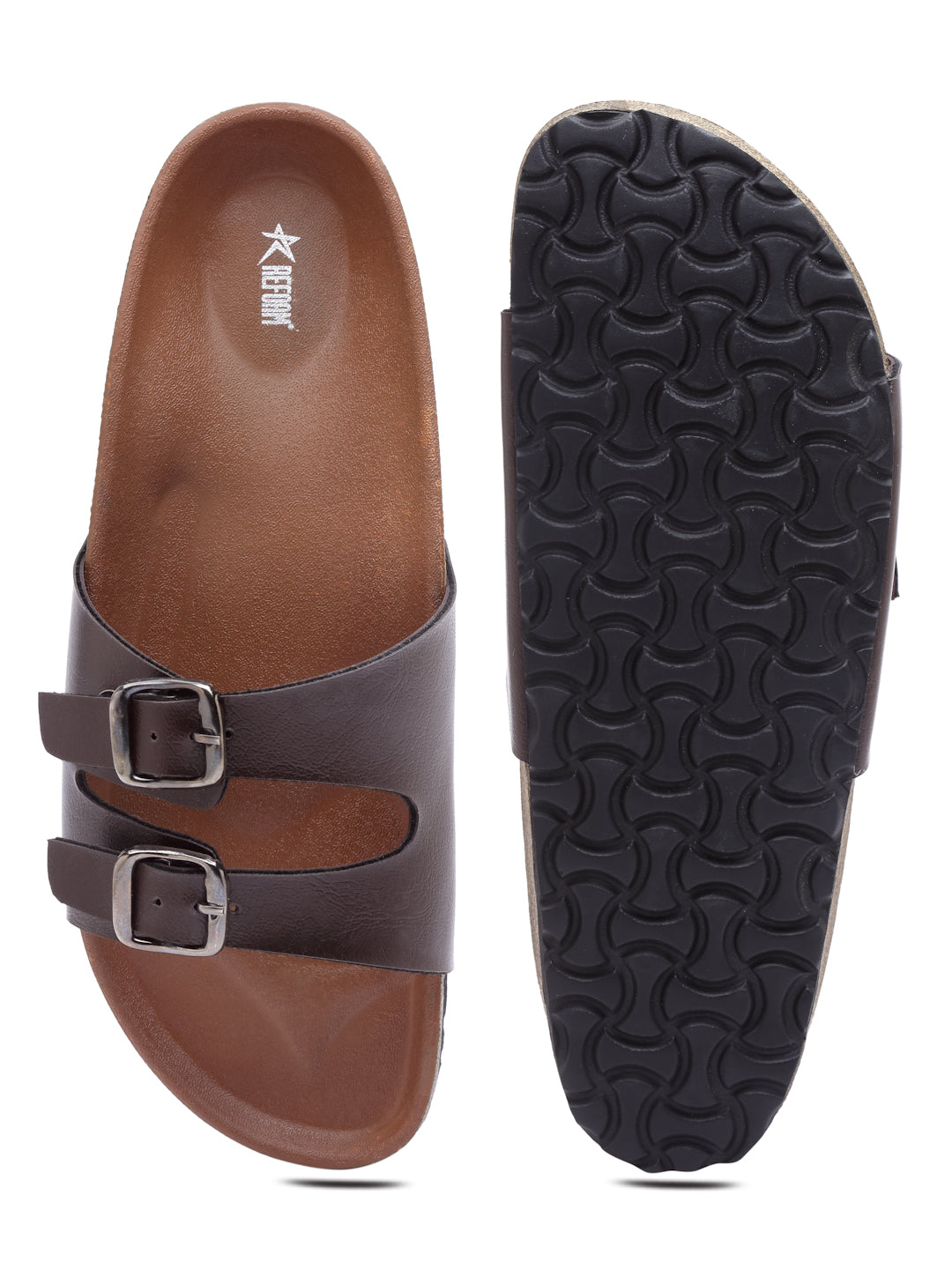 Women's Brown Synthetic Leather Casual Sandal