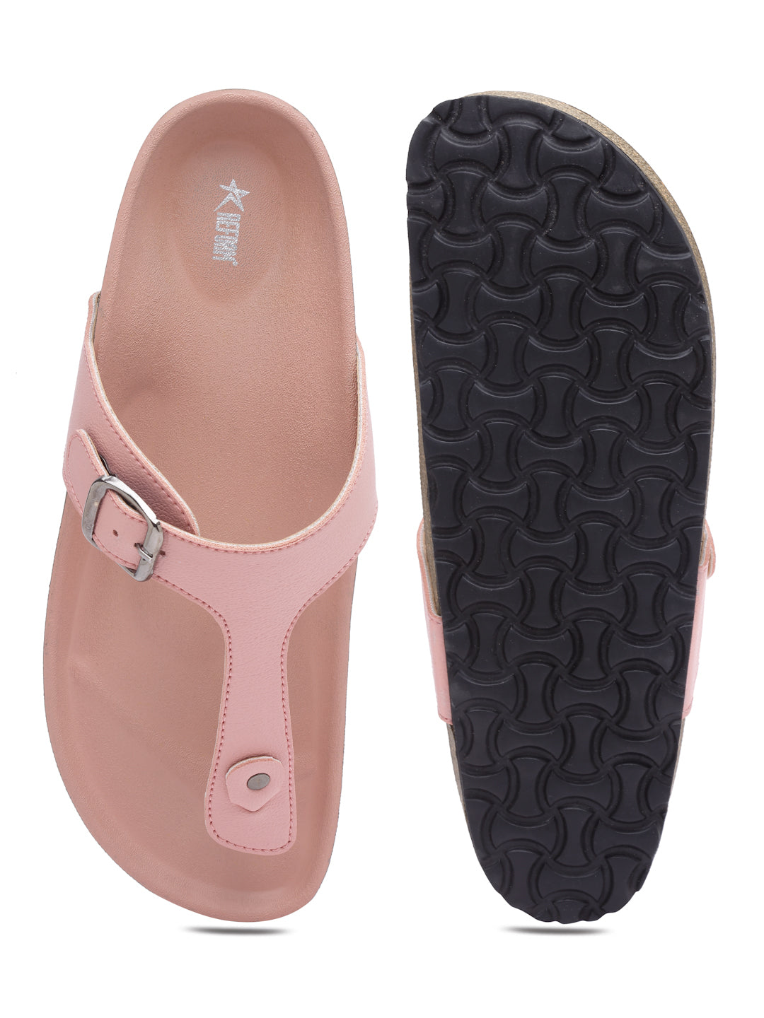 Women's Outdoor Stylish Pink Synthetic Leather Casual Sandal