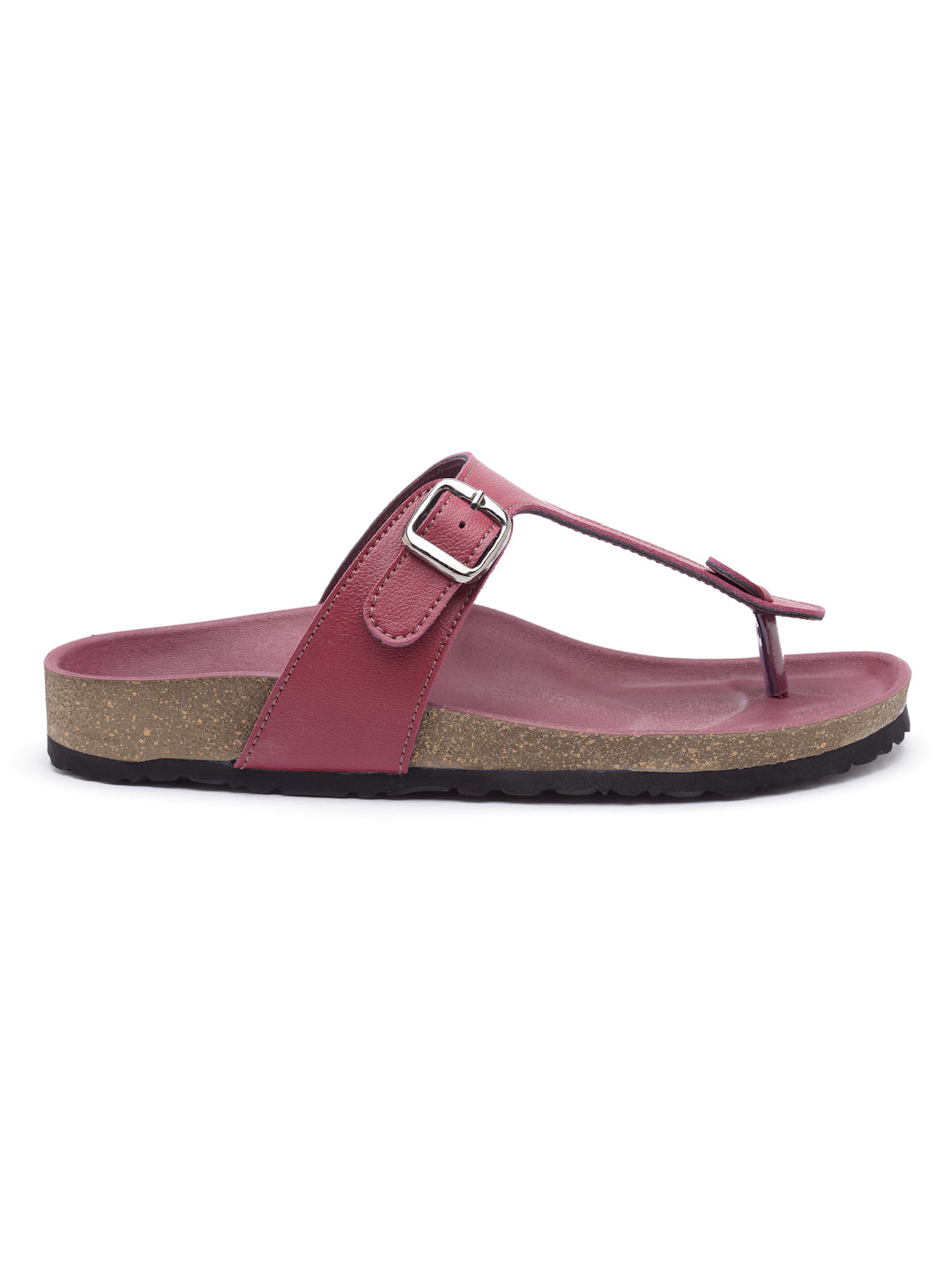 Women's Outdoor Stylish Maroon Synthetic Leather Casual Sandal