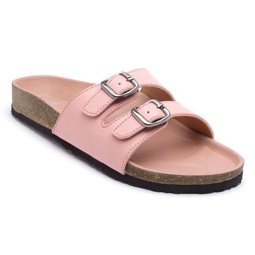 Load image into Gallery viewer, Women&#39;s Pink Synthetic Leather Casual Sandal
