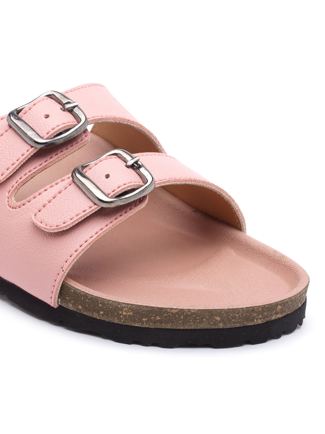 Women's Pink Synthetic Leather Casual Sandal