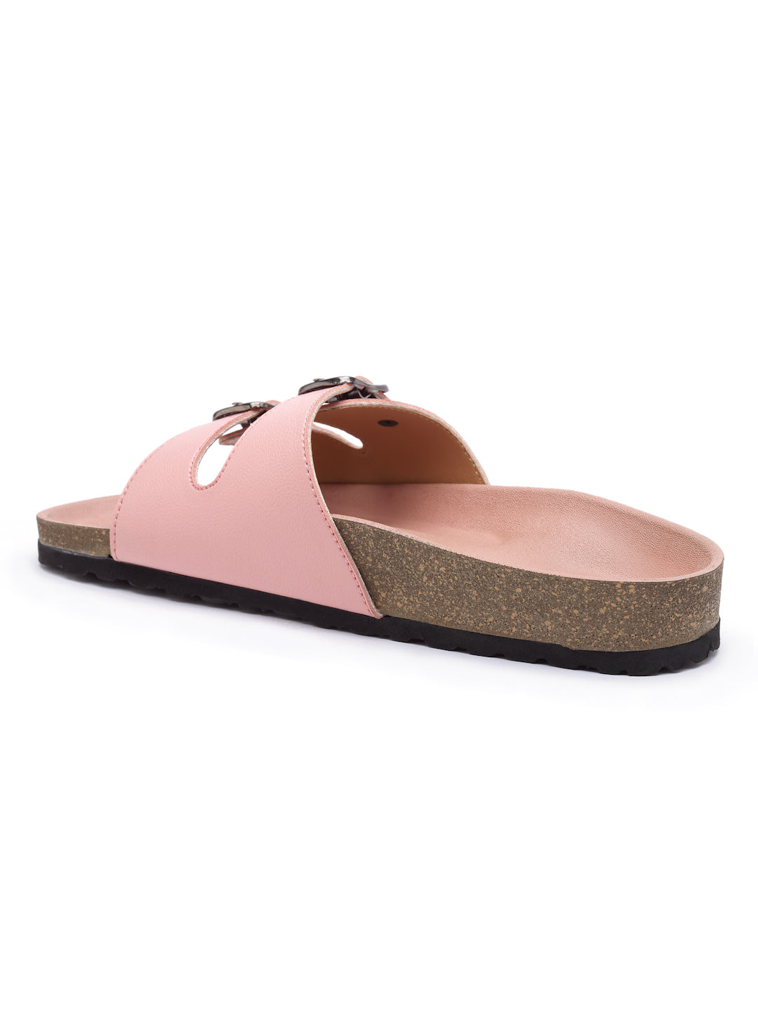 Women's Pink Synthetic Leather Casual Sandal