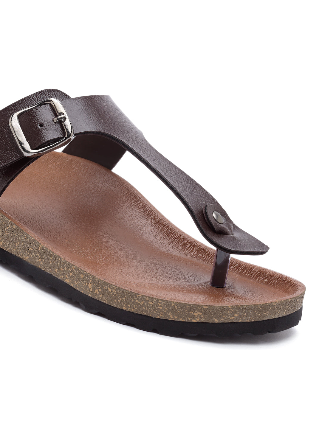 Women's Outdoor Stylish Brown Synthetic Leather Casual Sandal