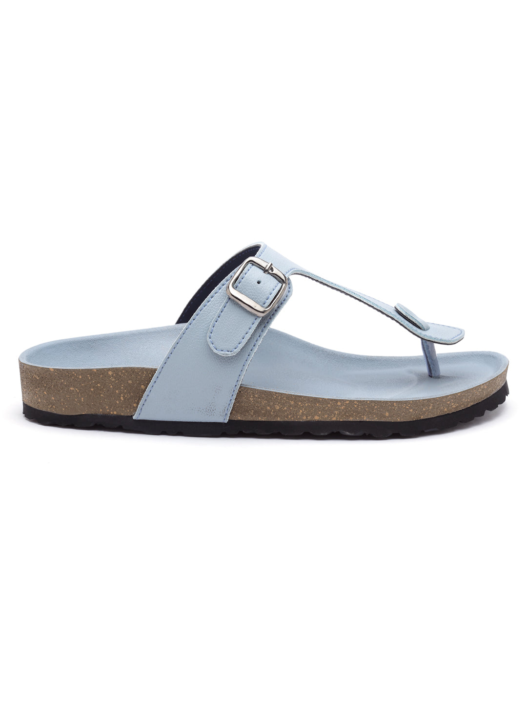 Women's Outdoor | Trendy | Stylish Powder-Blue Synthetic Leather Casual Sandal