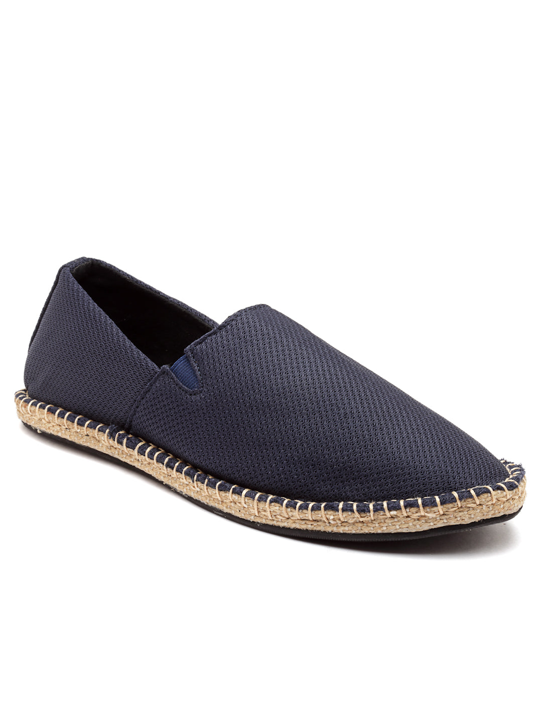 Navy Textile Comfortable Slip On Casual Shoes | Espadrilles – Refoam
