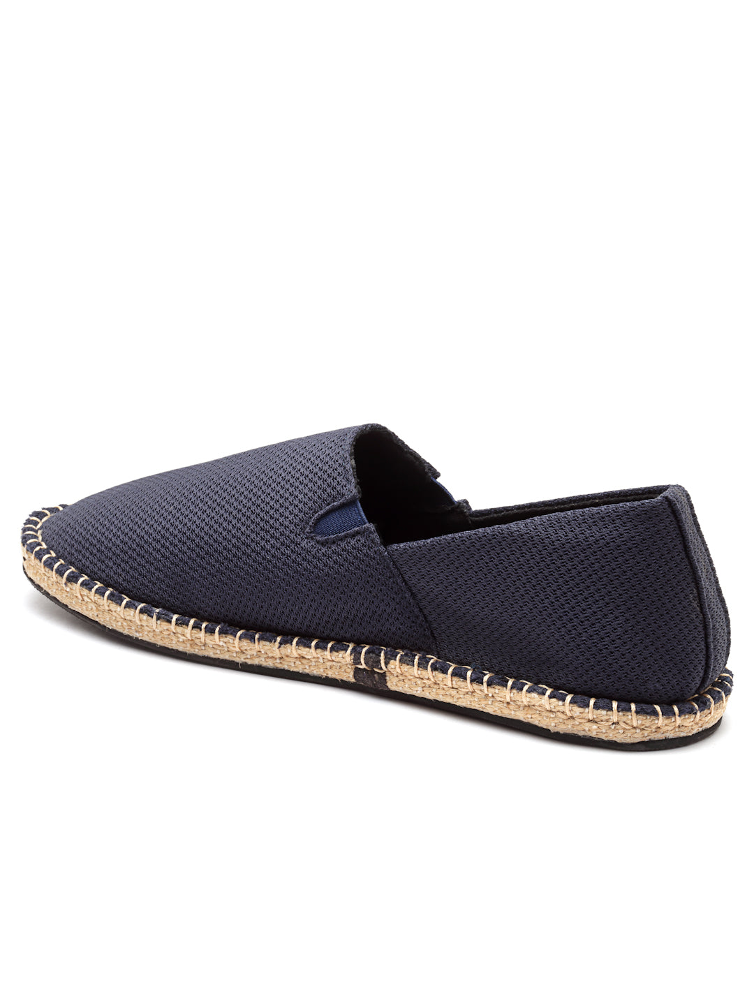Navy Textile Comfortable Slip On Casual Shoes | Espadrilles