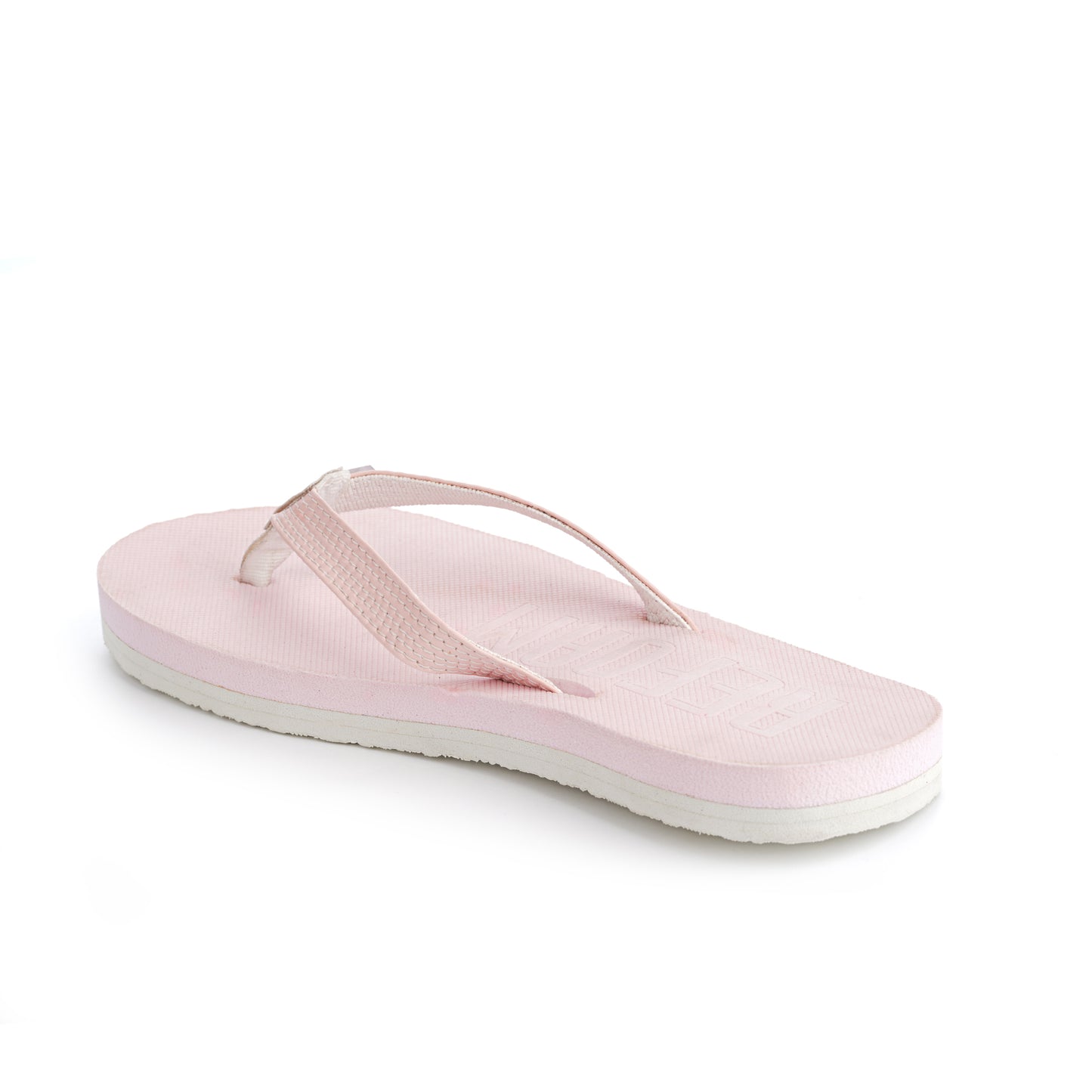 Pink Solid Textile Slip On Casual Slippers For Women