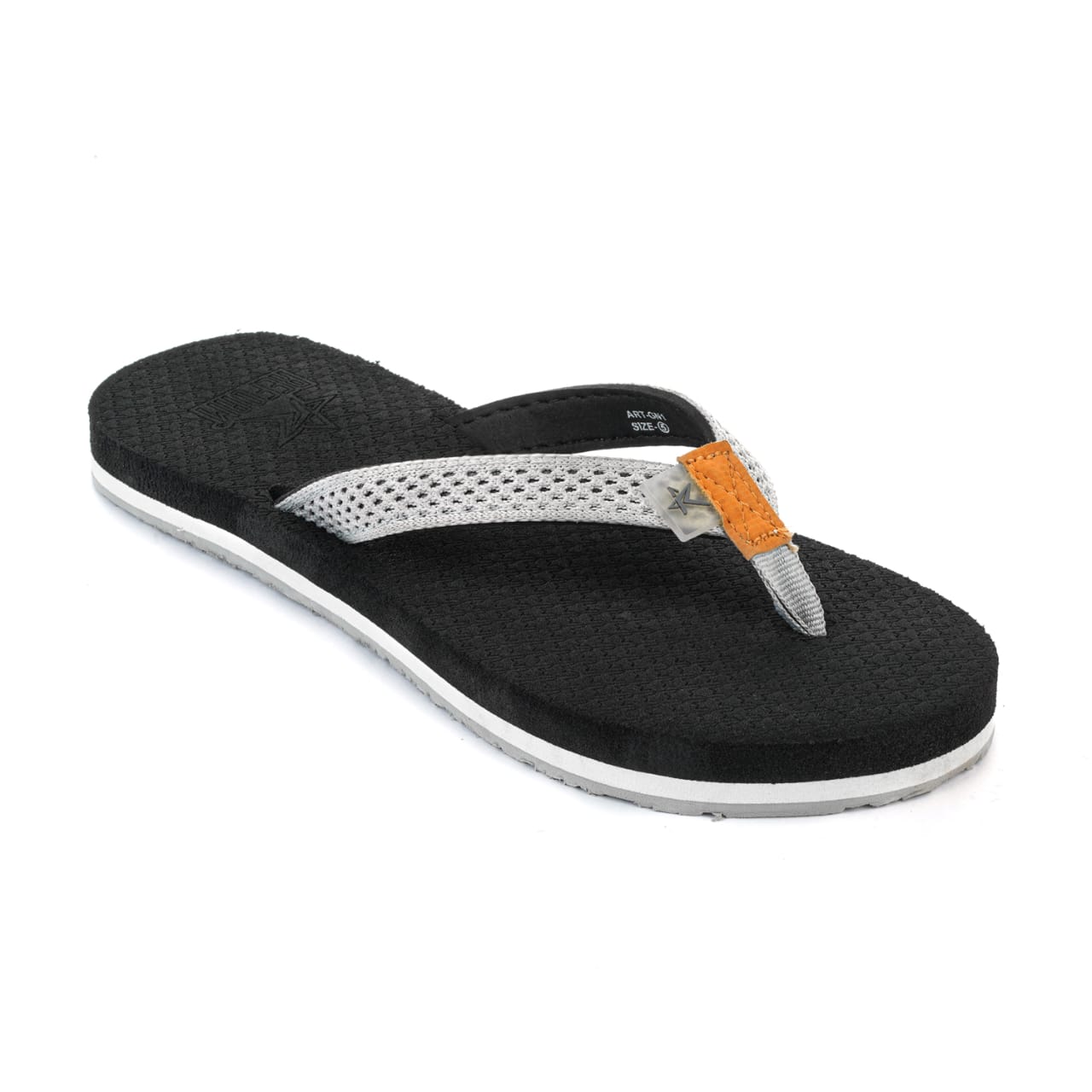 Black Solid Fabric Slip On Casual Slippers For Women