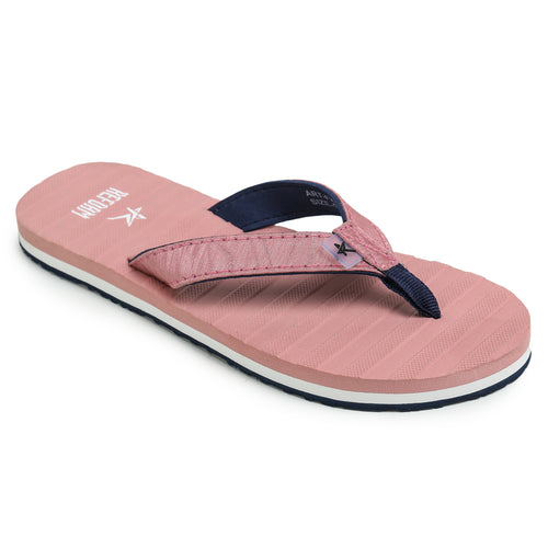 Load image into Gallery viewer, Pink Solid Leather Slip On Casual Slippers For Women
