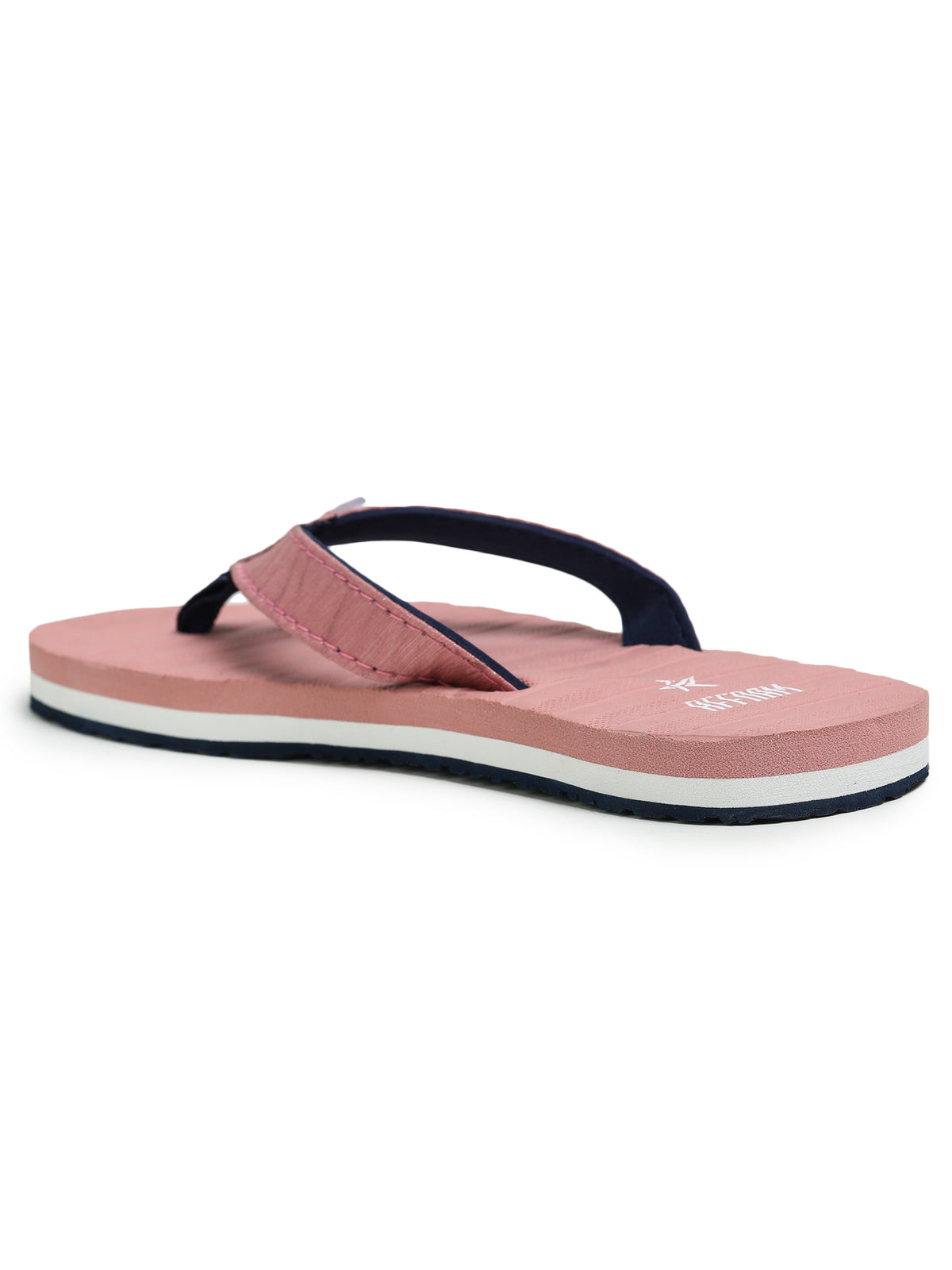 Pink Solid Leather Slip On Casual Slippers For Women
