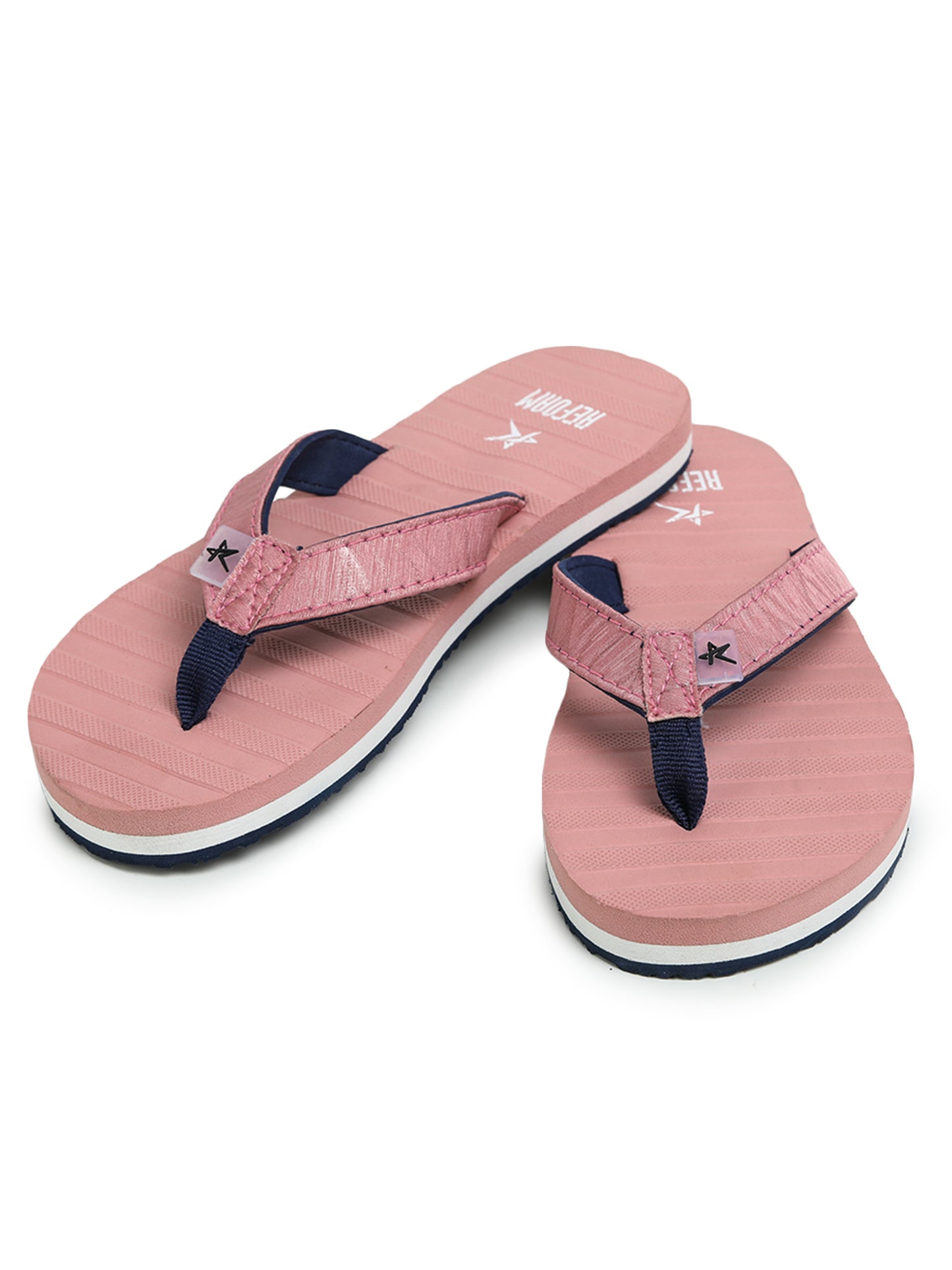 Pink Solid Leather Slip On Casual Slippers For Women