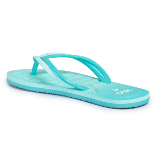 Load image into Gallery viewer, Sea Green Solid Rubber Slip On Casual Slippers For Women
