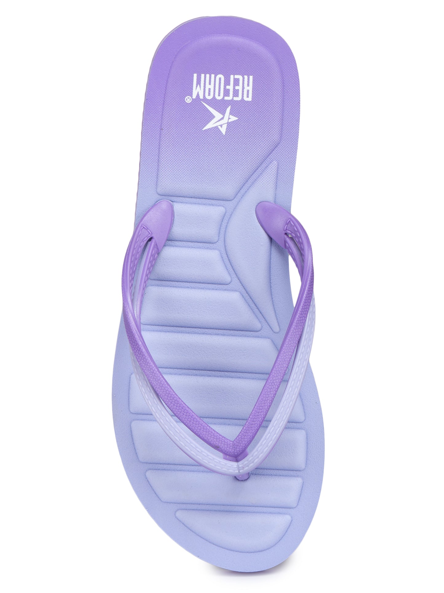 Purple Solid Rubber Slip On Casual Slippers For Women