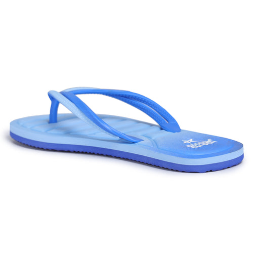 Load image into Gallery viewer, Blue Solid Rubber Slip On Casual Slippers For Women
