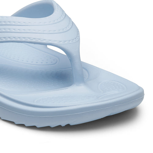 Load image into Gallery viewer, Powder Blue Solid EVA Slip on Slippers For Women&#39;s

