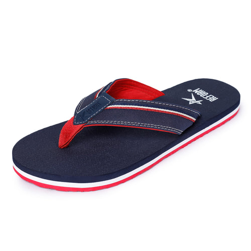 Load image into Gallery viewer, Blue Solid Rubber Slip On Casual Slippers For Men
