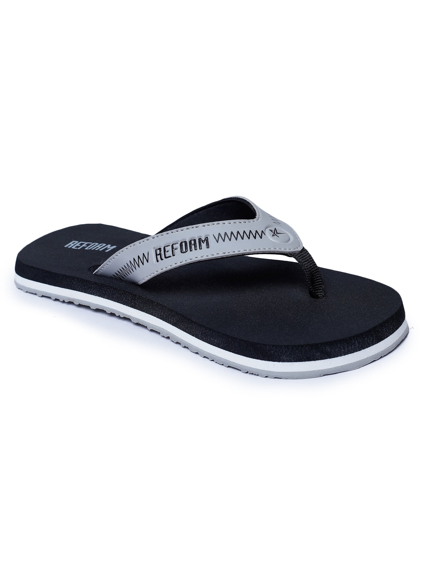 Black Solid Rubber Slip On Casual Slippers For Women