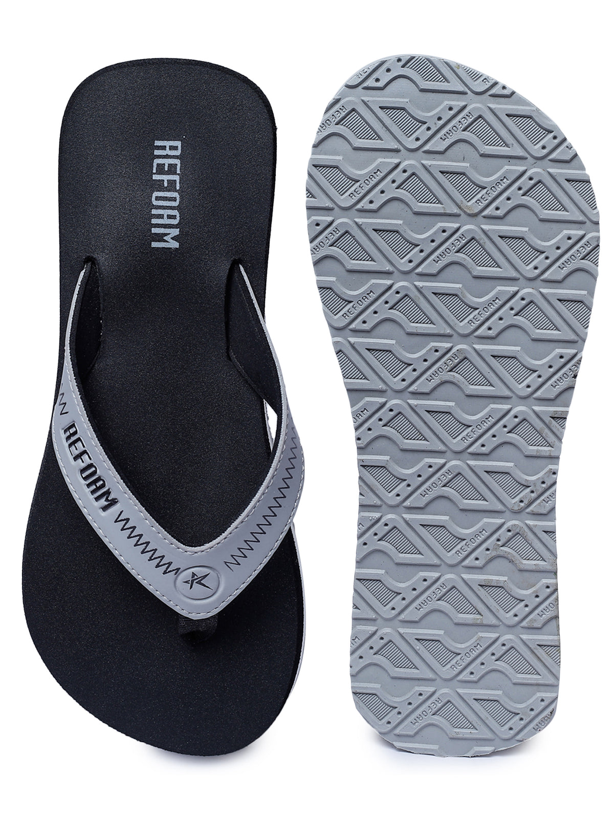 Black rubber discount flip flops womens