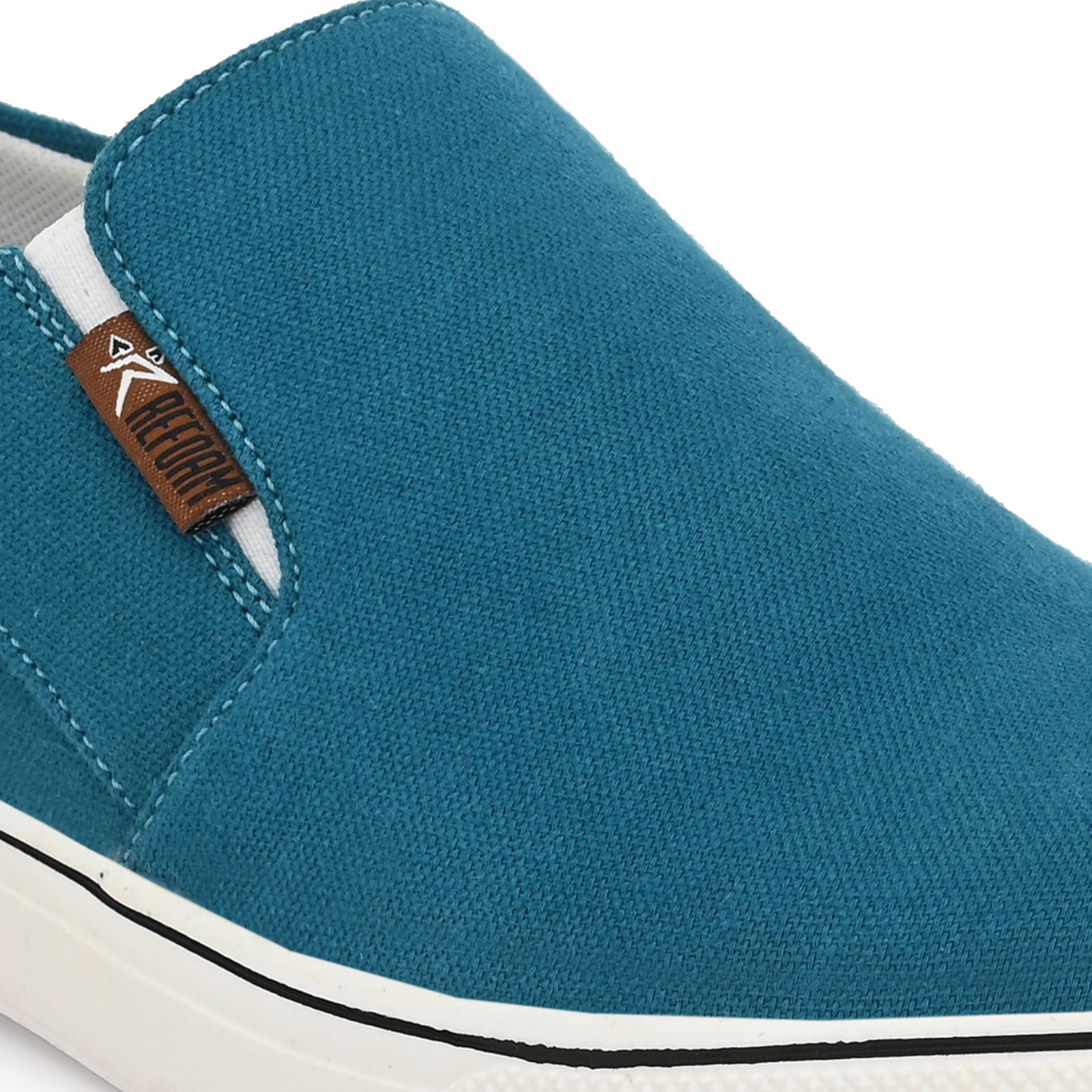 Green Solid Fabric Slip On Lifestyle Casual Shoes For Men