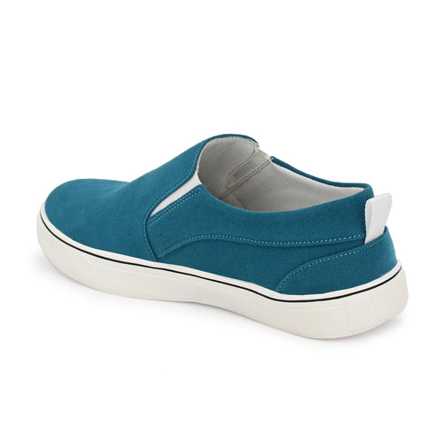 Load image into Gallery viewer, Green Solid Fabric Slip On Lifestyle Casual Shoes For Men
