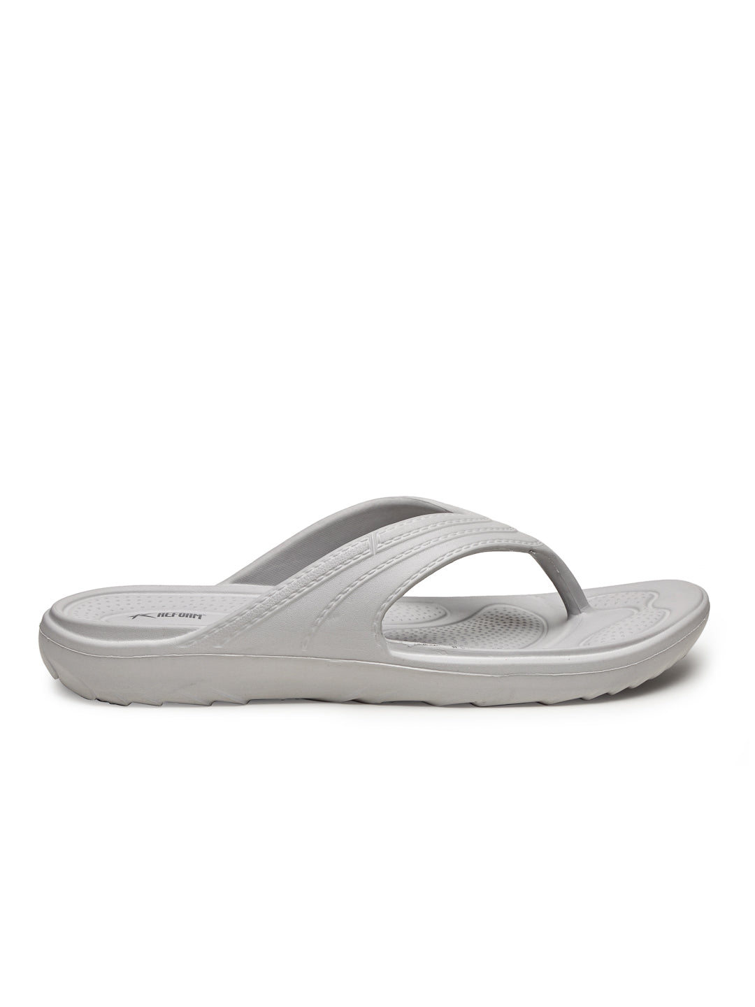 Light Grey Solid EVA Slip-On Slipper For Women