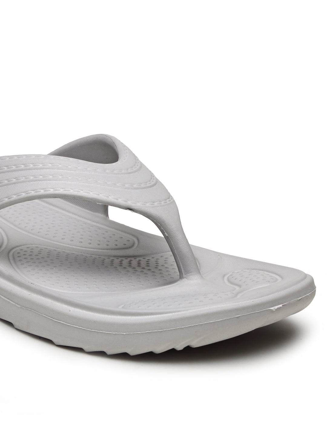 Light Grey Solid EVA Slip-On Slipper For Women