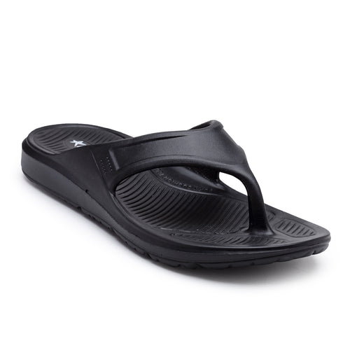Load image into Gallery viewer, BLACK Solid EVA Rubber Slip On Casual Slippers For Men

