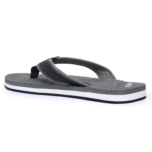 Load image into Gallery viewer, Grey Solid Fabric Slip On Casual Slippers For Men
