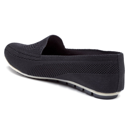 Load image into Gallery viewer, Black Solid Textile Slip On Casual Shoes For Women

