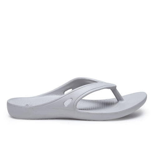 Load image into Gallery viewer, Light Grey Solid EVA Slip-On Slipper For Women
