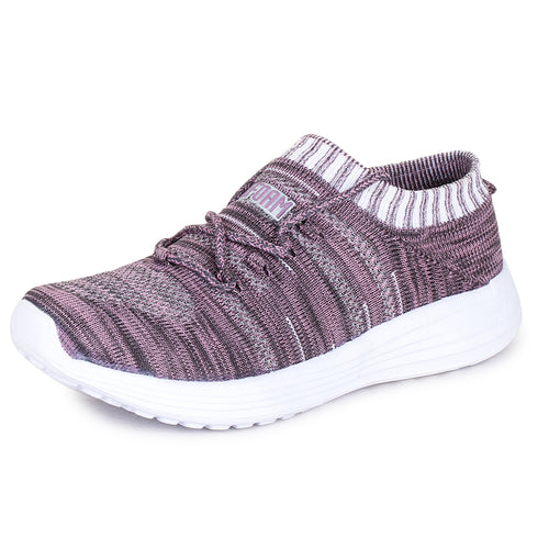 Load image into Gallery viewer, Purple Solid Mesh Lace Up Casual Slippers For Women
