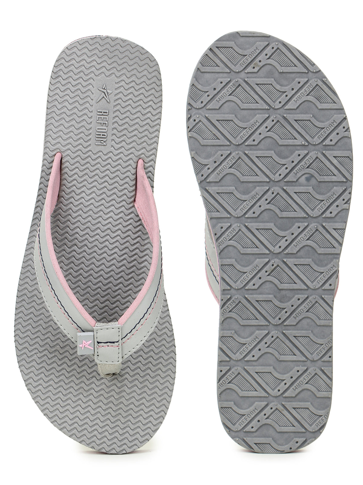 Grey Solid Fabric Slip On Casual Slippers For Women