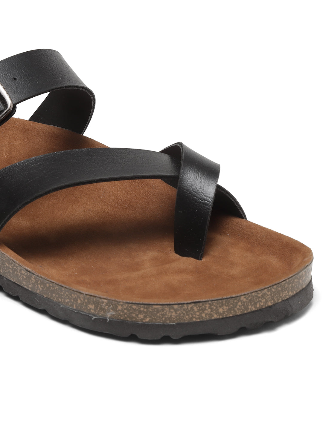 Buy Black Leather Sandals for Men Online at Fabindia | 20146670