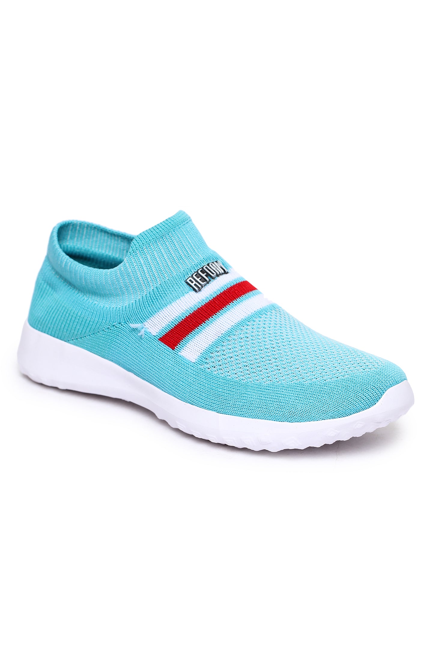 Blue Solid Mesh Lace Up Lifestyle Casual Shoes For Women