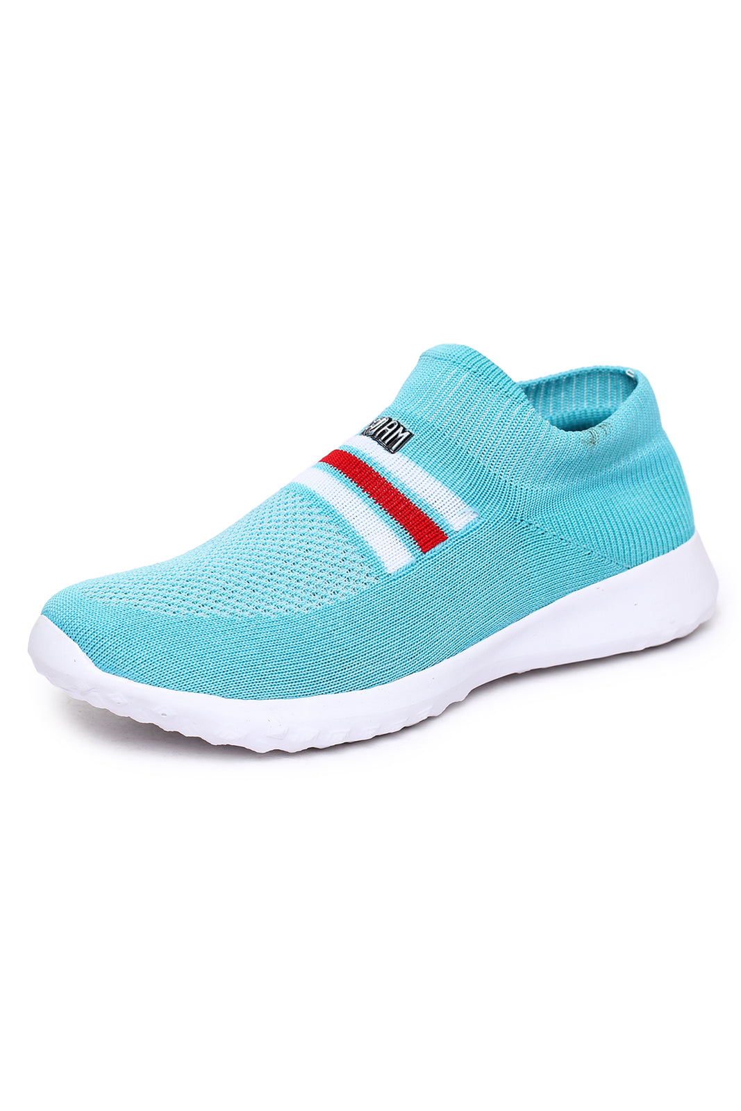 Blue Solid Mesh Lace Up Lifestyle Casual Shoes For Women
