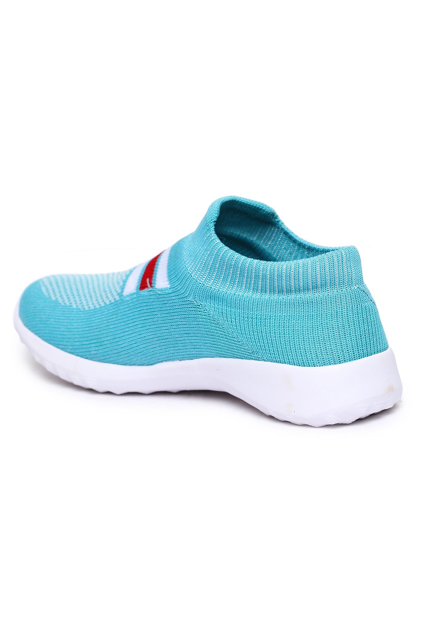 Blue Solid Mesh Lace Up Lifestyle Casual Shoes For Women