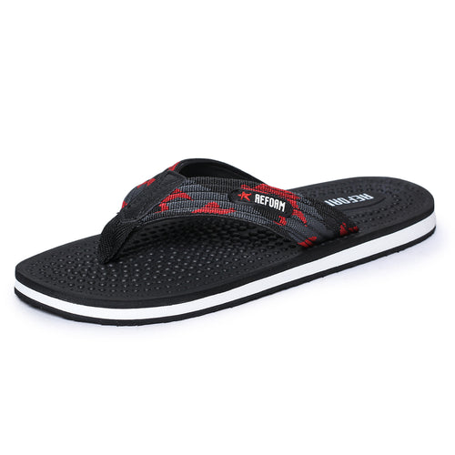 Load image into Gallery viewer, Black Solid Fabric Slip On Casual Slippers For Men

