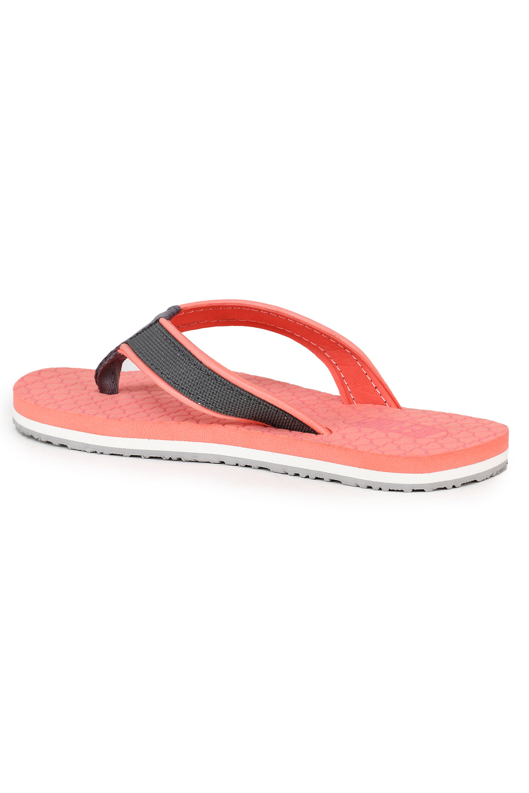 Pink Solid Rubber Slip On Casual Slippers For Women