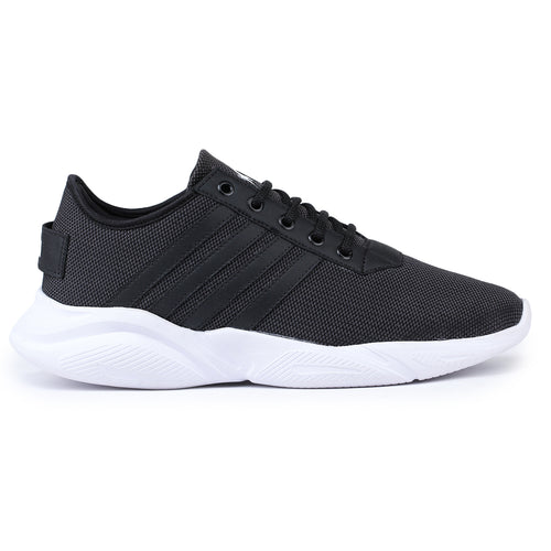 Load image into Gallery viewer, Black Solid Mesh Lace Up Lifestyle Casual Shoes For Men
