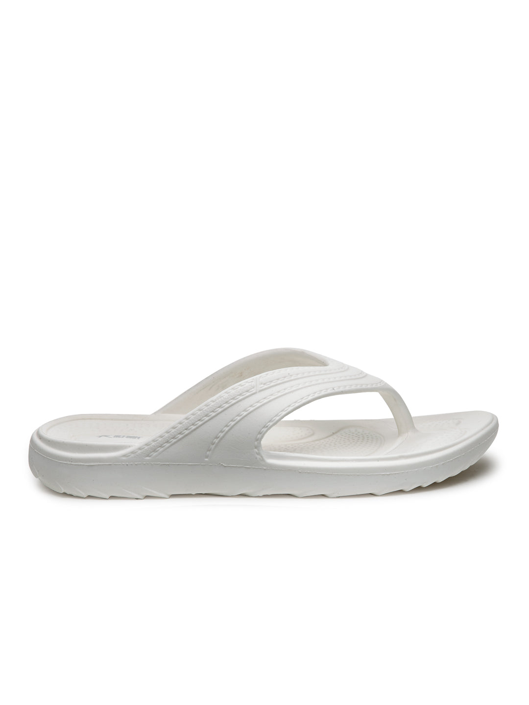 Off White Solid EVA Slip-On Sliders For Women