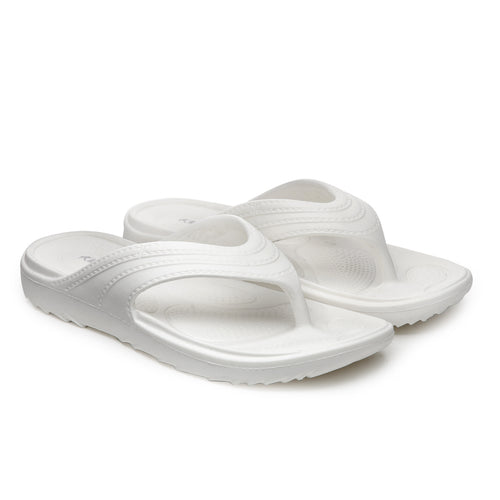 Load image into Gallery viewer, Off White Solid EVA Slip-On Sliders For Women
