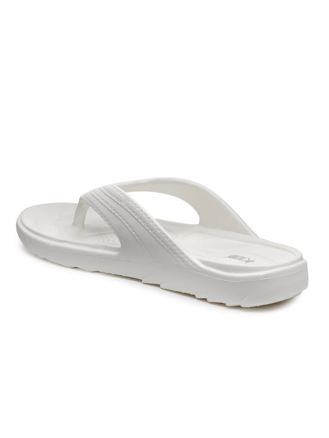 Off White Solid EVA Slip-On Sliders For Women